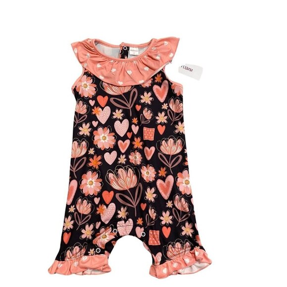 Penelope Plumm Boutique Toddler Girl's Floral Romper - Size 3T - New! - Picture 1 of 2